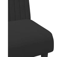2 peças conjunto de sofás veludo preto