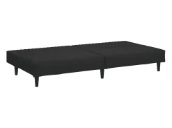 2 peças conjunto de sofás veludo preto