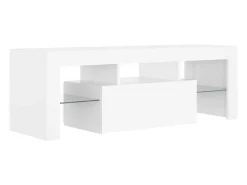 Aiden Mueble para TV con luces LED blanco 120x35x40 cm