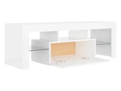 Aiden Mueble para TV con luces LED blanco 120x35x40 cm