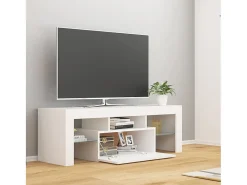 Aiden Mueble para TV con luces LED blanco 120x35x40 cm