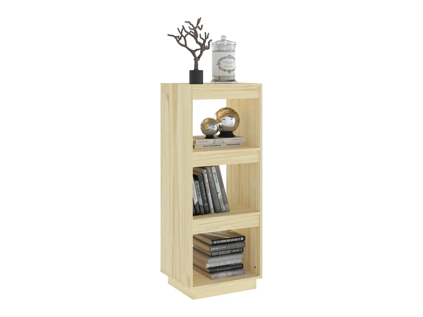 Alisha Estantería/divisor de espacios madera maciza pino 40x35x103 cm