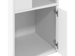Allentown Estantería de madera de ingeniería blanca 40x36x189 cm