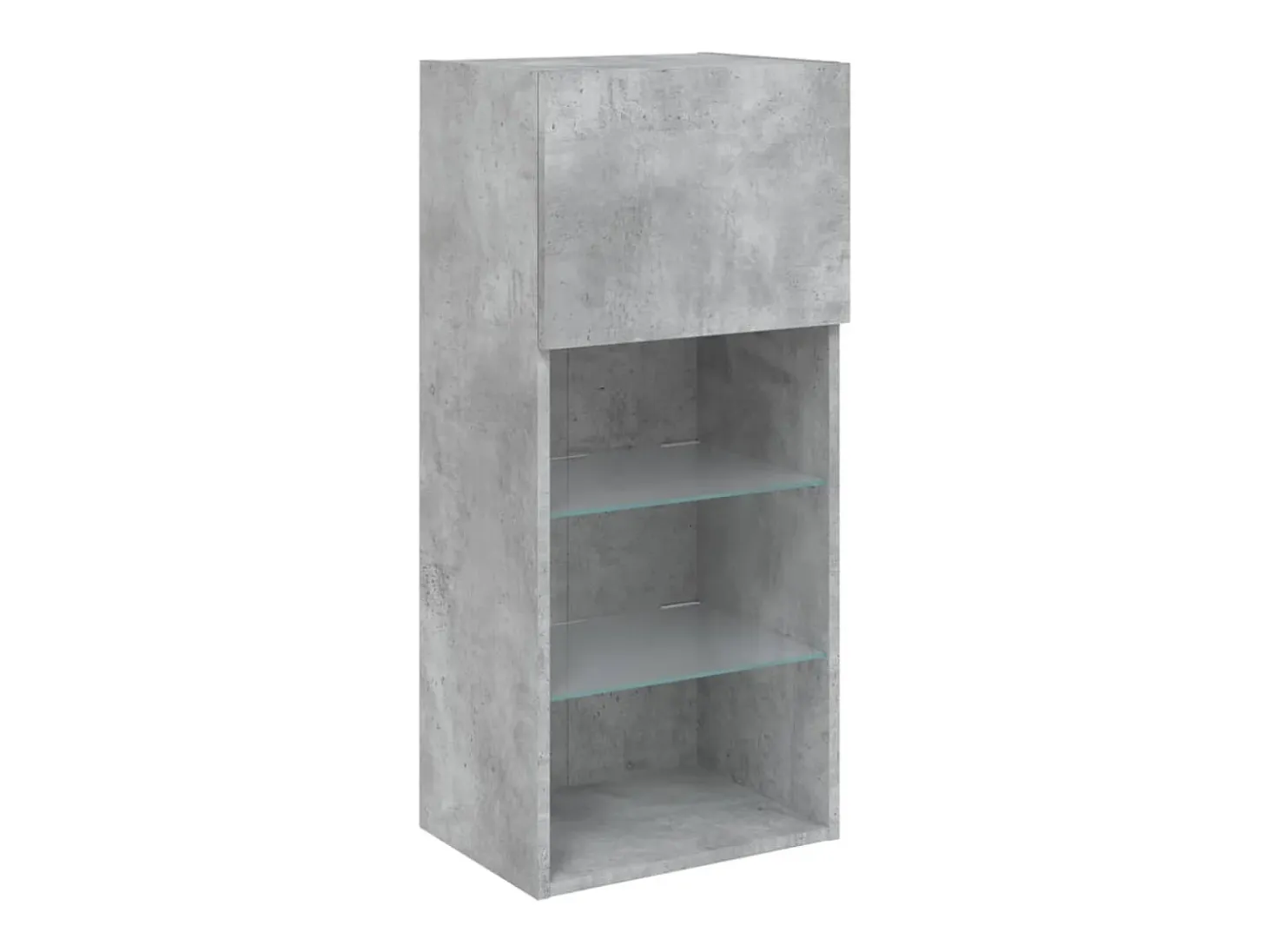 Almar Mueble para TV con luces LED gris hormigón 40,5x30x90 cm