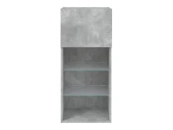 Almar Mueble para TV con luces LED gris hormigón 40,5x30x90 cm