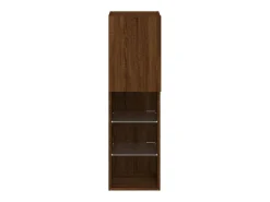 Almar Mueble para TV con luces LED roble marrón 30,5x30x102 cm
