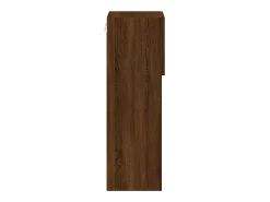 Almar Muebles de TV con luces LED 2 uds marrón roble 30,5x30x90 cm