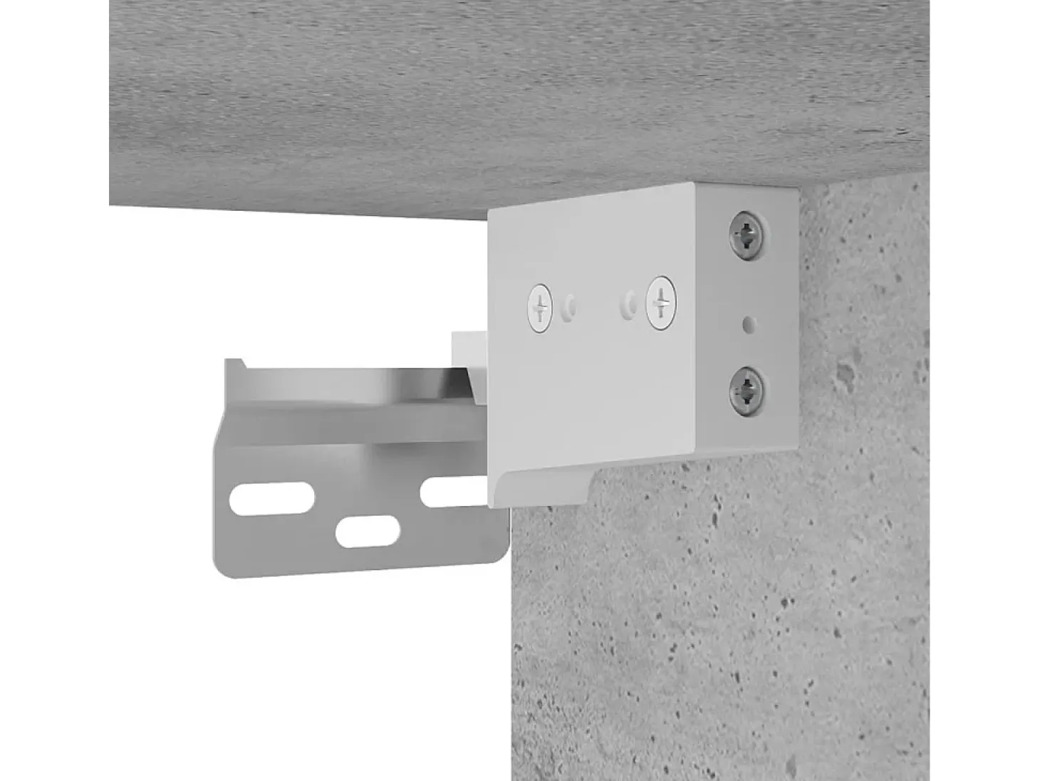 American Canyon Mueble para TV de pared gris hormigón 100x30x41 cm