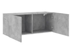 American Canyon Mueble para TV de pared gris hormigón 100x30x41 cm