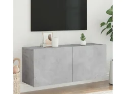 American Canyon Mueble para TV de pared gris hormigón 100x30x41 cm