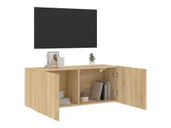 American Canyon Mueble para TV de pared roble Sonoma 100x30x41 cm