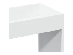 Aparador alto madera de ingeniería blanco 92x33x140 cm