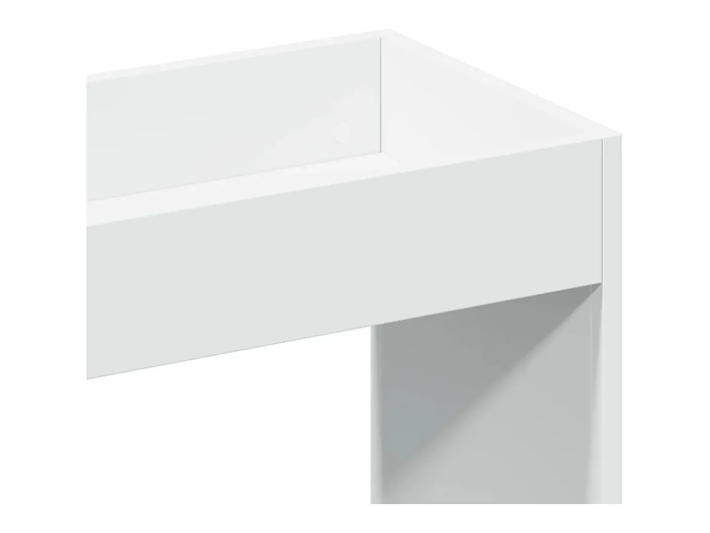 Aparador alto madera de ingeniería blanco 63x33x180 cm