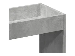 Aparador alto madera de ingeniería gris hormigón 63x33x180 cm