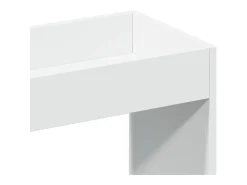 Aparador alto madera de ingeniería blanco 92x33x180 cm
