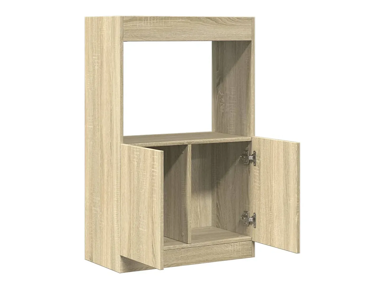 Aparador alto madera ingeniería roble Sonoma 63x33x100 cm