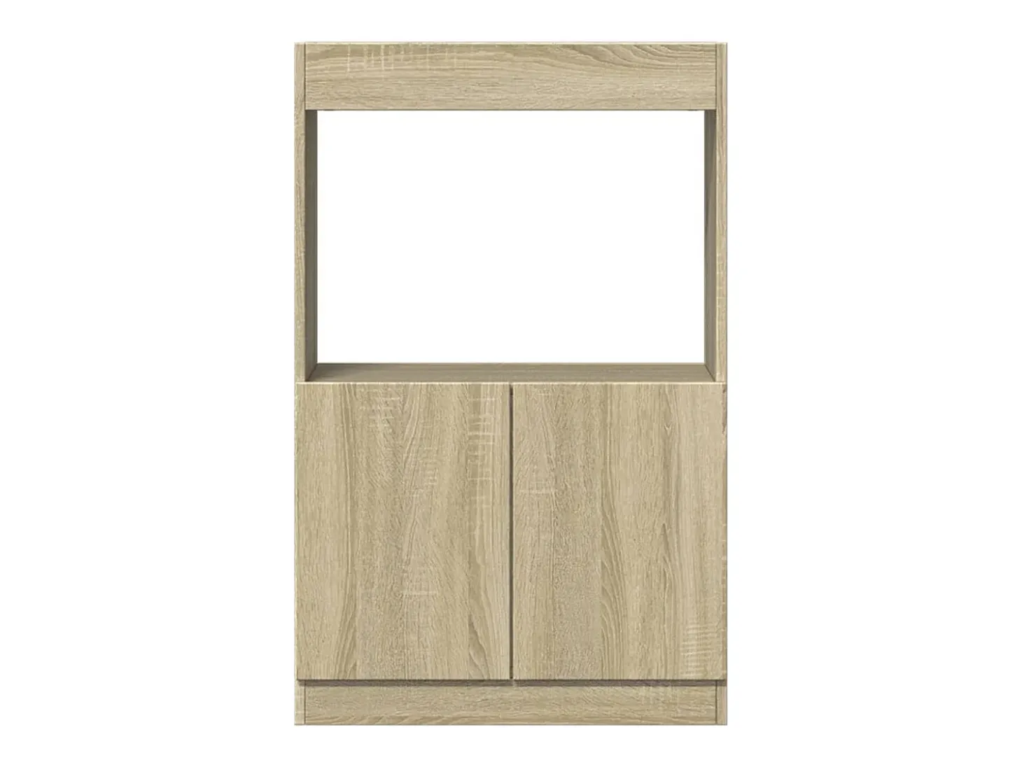 Aparador alto madera ingeniería roble Sonoma 63x33x100 cm