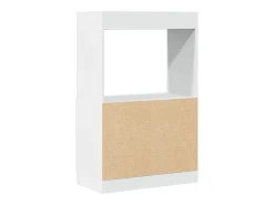 Aparador alto madera ingeniería blanco 63x33x100 cm