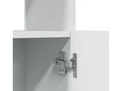 Aparador alto madera ingeniería blanco 63x33x100 cm