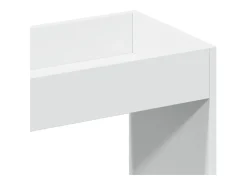 Aparador alto madera ingeniería blanco 63x33x100 cm