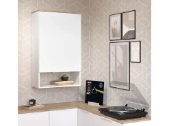 Aparador blanco/sonoma 60x30x100 wido