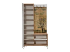 Aparador de recibidor – 100 cm x 190 cm – Roble Sonoma – Melamina