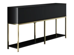 Aparador Lord Negro dorado150x30x80 cm