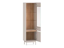 Aparador vitrina 2 puertas Connie Cachemira y Madera