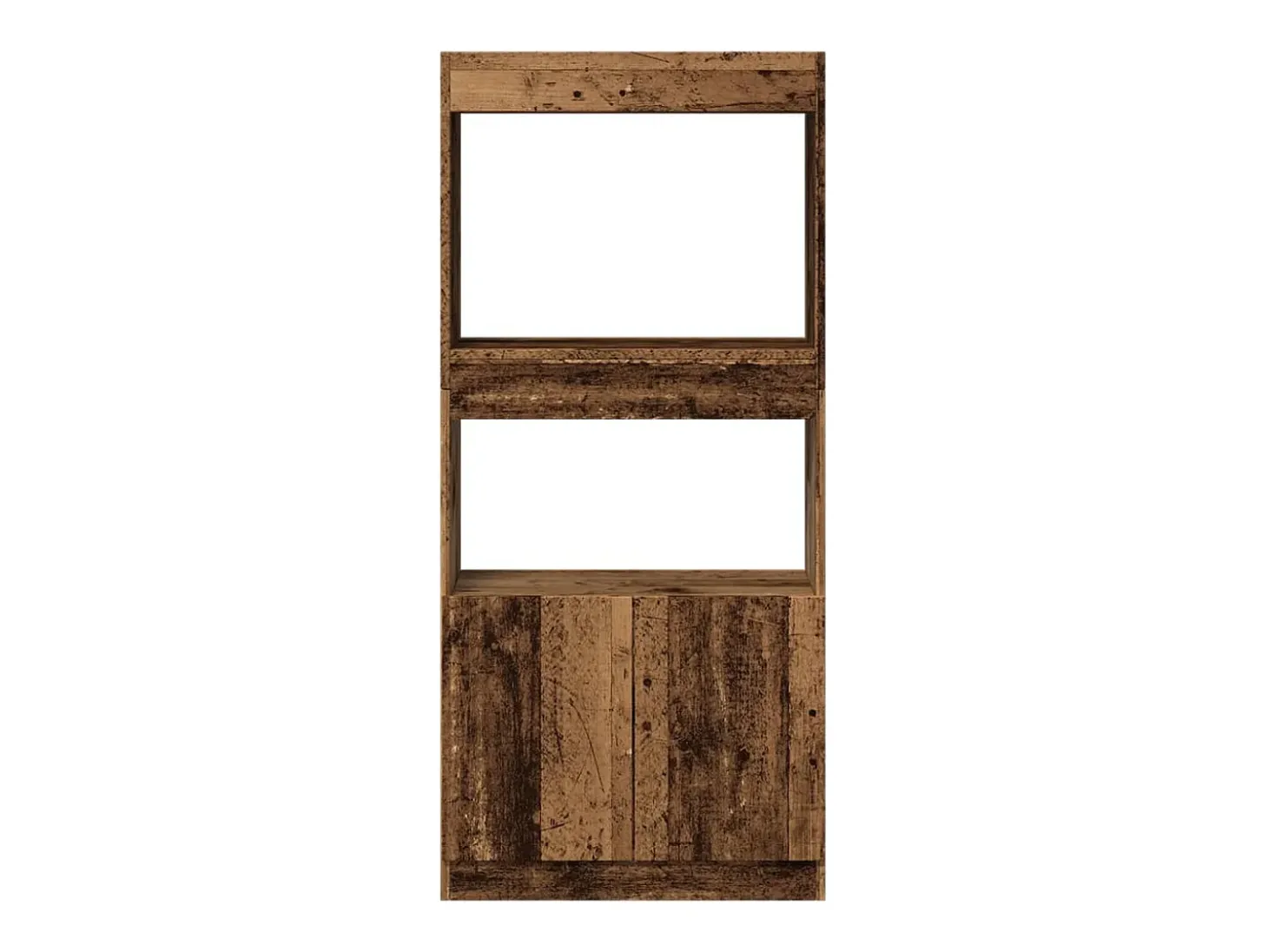 Aparadorde madera de ingeniería madera envejecida 63x33x140 cm