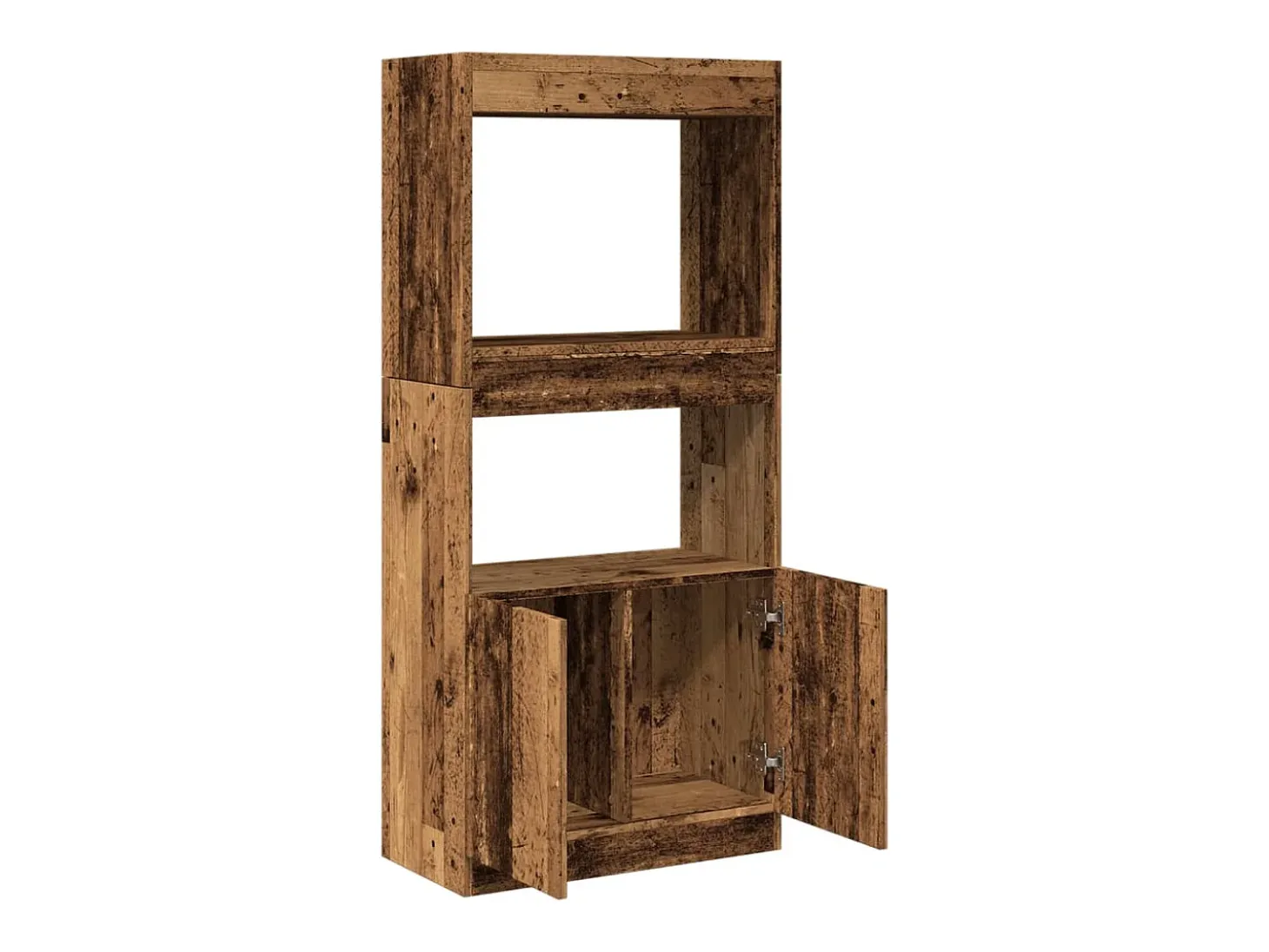 Aparadorde madera de ingeniería madera envejecida 63x33x140 cm