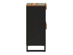 Armario auxiliar madera maciza reciclada 85x33x75 cm