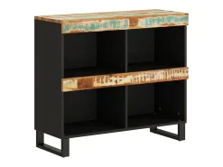 Armario auxiliar madera maciza reciclada 85x33x75 cm