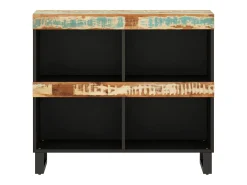 Armario auxiliar madera maciza reciclada 85x33x75 cm