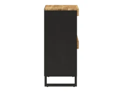 Armario auxiliar madera maciza de mango 60x33x75 cm