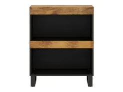 Armario auxiliar madera maciza de mango 60x33x75 cm