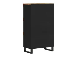Armario auxiliar madera maciza reciclada 60x33x107 cm