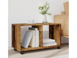 Armario con ruedas madera ingeniería envejecida 72x33x42,5 cm