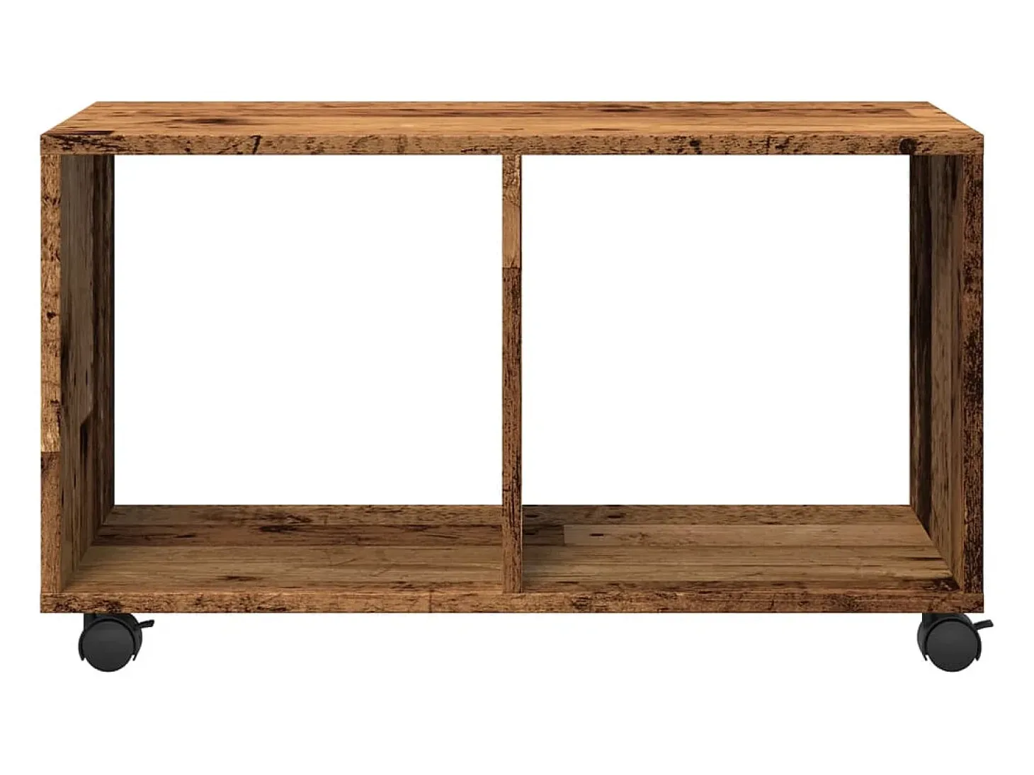 Armario con ruedas madera ingeniería envejecida 72x33x42,5 cm