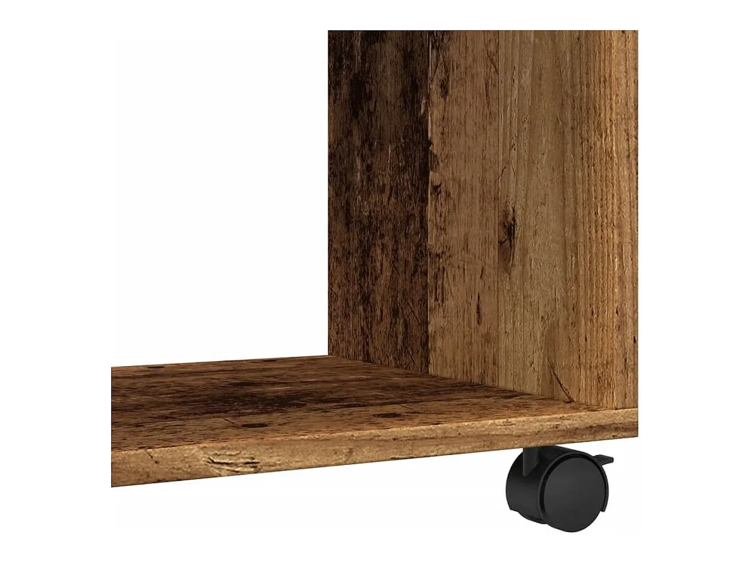 Armario con ruedas madera ingeniería envejecida 72x33x42,5 cm