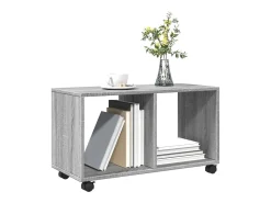 Armario con ruedas madera ingeniería gris Sonoma 72x33x42,5 cm