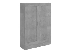 Armario de libros contrachapada gris hormigón 82,5x30,5x11 cm