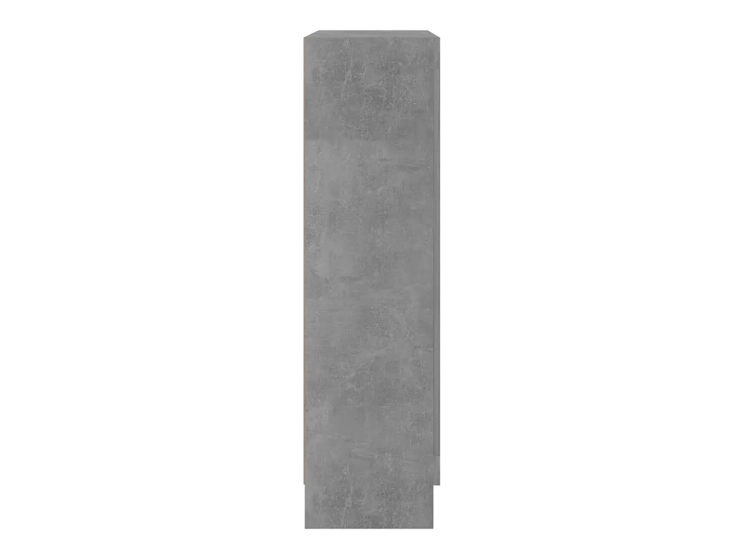Armario de libros contrachapada gris hormigón 82,5x30,5x11 cm
