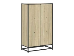 Armario de libros contrachapada color roble 65,5x33x107,5 cm