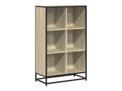 Armario de libros contrachapada color roble 65,5x33x107,5 cm