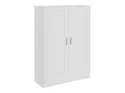 Armario de libros madera contrachapada blanco 82,5x30,5x115 cm ES473819