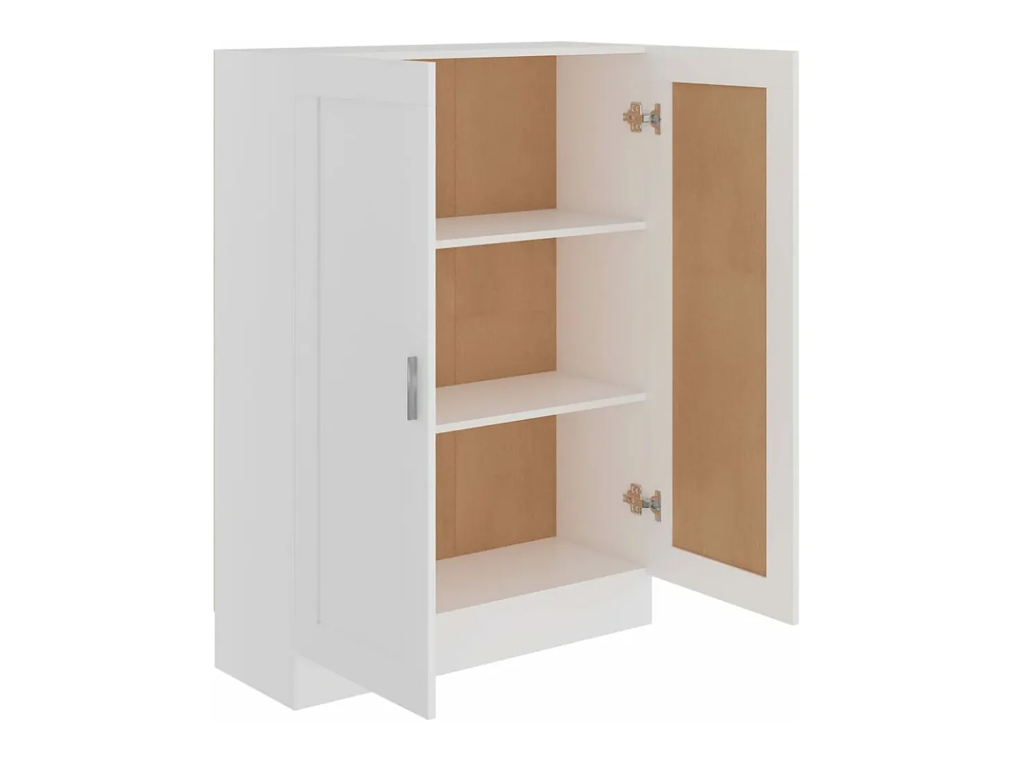 Armario de libros madera contrachapada blanco 82,5x30,5x115 cm ES473819