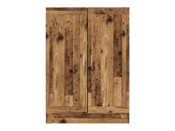 Armario de libros madera ingeniería envejecida 82,5x30,5x115 cm