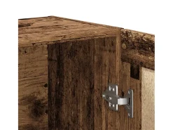 Armario de libros madera ingeniería envejecida 82,5x30,5x115 cm
