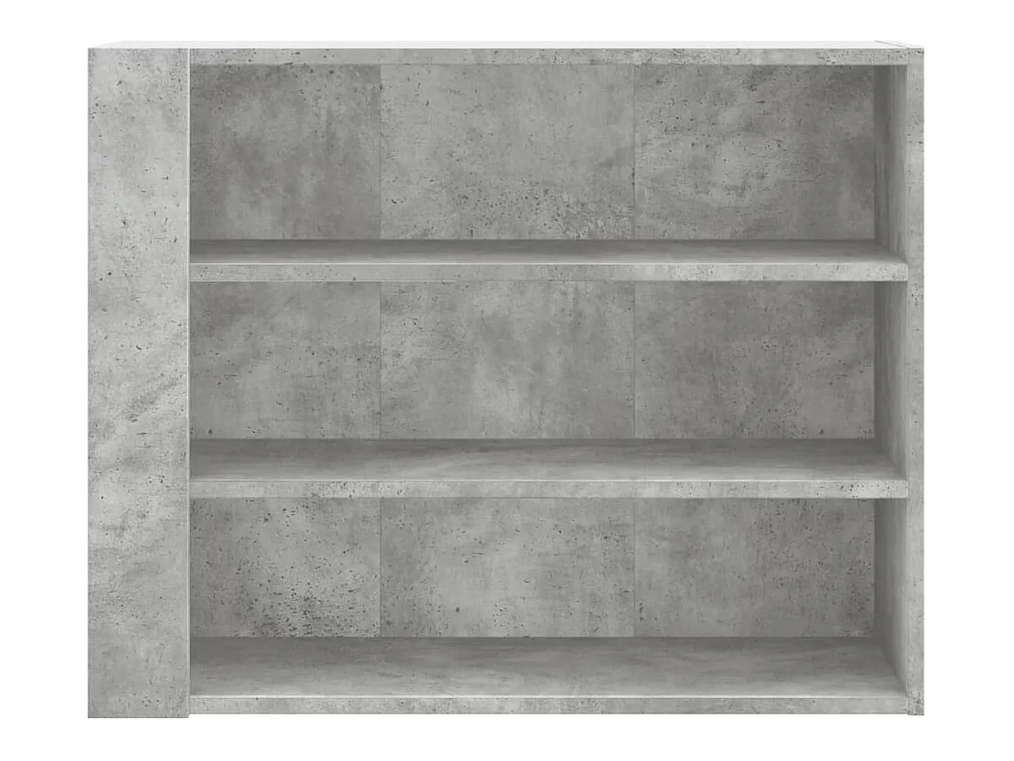 Armario de pared gris hormigón 75x35x60 cm madera de ingeniería