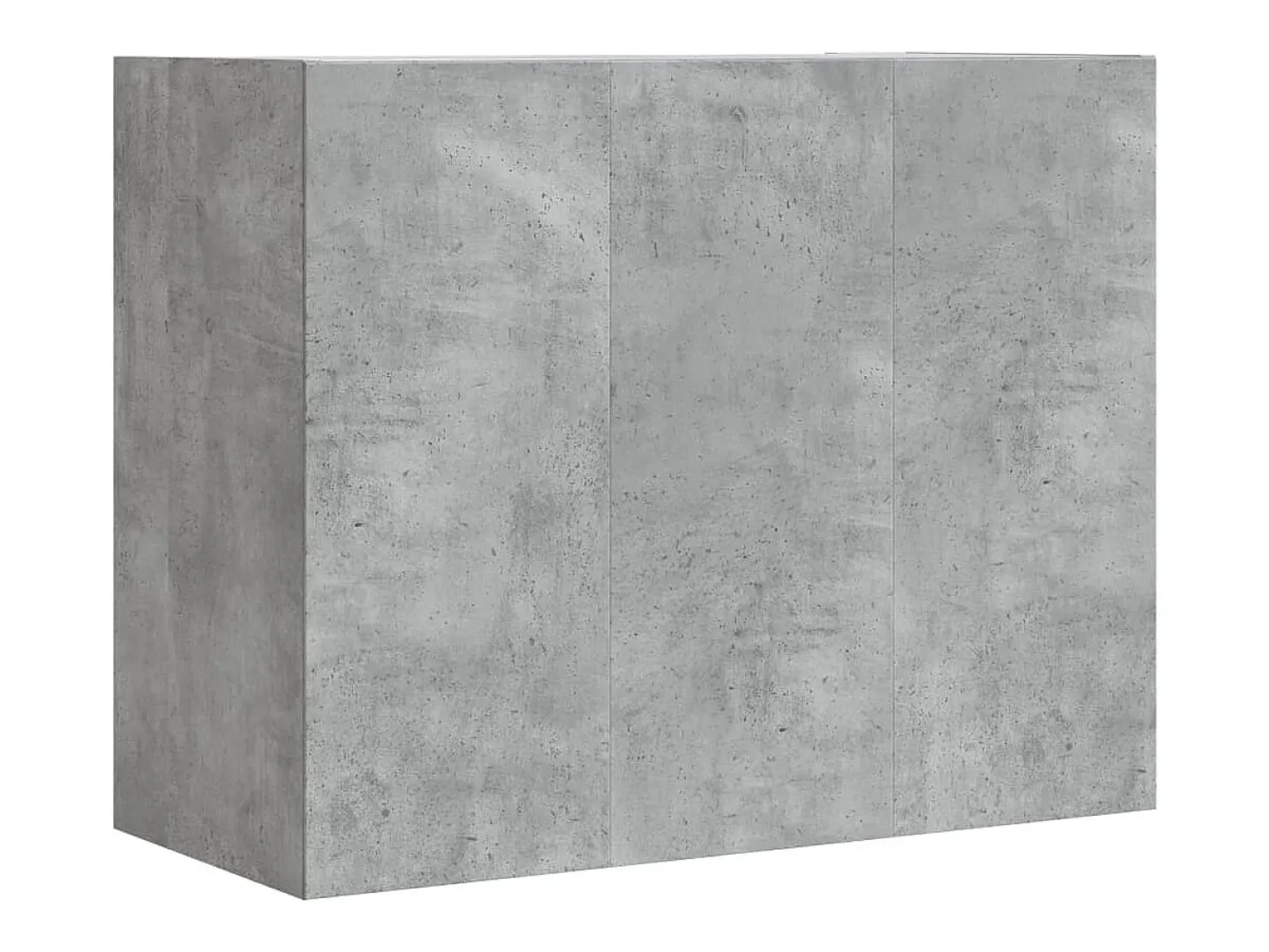 Armario de pared gris hormigón 75x35x60 cm madera de ingeniería